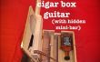 Cigar Box guitare avec Hidden Whiskey Mini-Bar