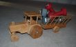 Indestructible en bois tracteur jouet
