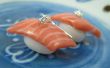 Boucles d’oreille Sushi saumon
