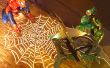 Grandeur nature Spider-Man sur le thème Halloween affichage
