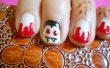 Simple Dracula nail art
