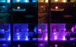 Un petit balcon w / intelligente d’éclairage extérieur à LED de décoration