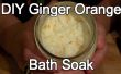 Orange gingembre Detox bain de trempage