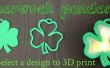 Fête de la Saint Patrick-3D imprimé trèfle pendentif