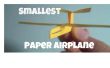 Comment faire avion en papier plus petite du monde ! 