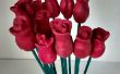 Saint-Valentin en bois / jour Roses issus d’une branche des mères