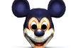 BRICOLAGE masque en papier 3D Mickey Mouse
