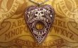 Amarante Ouija pendentif avec incrustations d’argile polymère