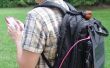 Bronzé chien chargeur solaire sac à dos Powered Gadgets