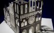 La carte de Notre Dame cathédrale pop-up Kirigami Origamic Architecture