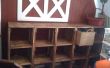 Stockage de salle de jeux de caisse bois modulaire