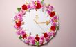 Comment faire une horloge de mur Floral doux pour votre décoration de la chambre
