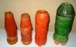 Réutiliser des bouteilles en plastique et vieilles bougies pour faire des bougies nouvelles