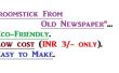 Vieux papiers / journaux Ecofriendly Broomstick