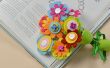 Comment faire des Bouquets de fleurs feutre avec des boutons et des perles en bois