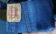 Manchon de Kindle personnalisé de vieille paire de jeans. 