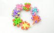 Super facile bricolage élastique couleur Candy joaillerie fleur Loom Bracelets