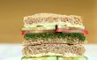 Facile menthe salade Sandwich - remplissage de la faim de faible teneur en calories