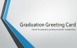 Carte de voeux de graduation et cadre Photo