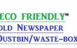 Eco friendly papier / poubelle journal