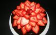 Fleur de fraise - gâteau au chocolat