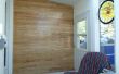 Mur de plancher de bois franc récupéré en vedette