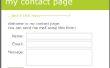 Simple PHP contact page d’accueil personnelle (web3.0!) 