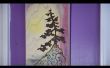 Simple et facile brûlé Sunset bois arbre Art (90 Second vidéo)