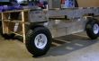 Palette en bois cycle Cam Trolly Repurposed bricolage Mobile palette Wagon