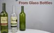 3 choses vous pouvez faire des bouteilles en verre