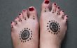 Conception simple de henné pour les pieds