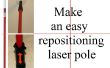 Faire un pôle de laser repositionnement facile
