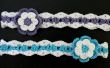 Bandeau de fleurs de lavande au Crochet