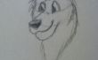 Comment dessiner une tête de loup Anthro