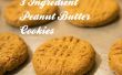 3 facile, sans faille, ingrédient Peanut Butter Cookies