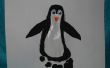 Enfants de pied pingouin impression Arts et artisanat projet