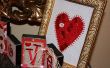 Coeur bouton cadre Valentin