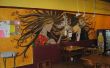 Coffee Shop Airbrush peinture murale (vidéo time-lapse)
