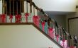 Décorations d’escalier de Noël « Présente »