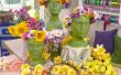 Couronnes florales tête--une Tradition de la Saint-Jean