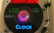 Horloge LED RGB tourne-disque