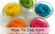 How-to Dye Yarn avec oeuf de Pâques couleurs