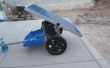 Générateur solaire portable sur une remorque de vélo pour Burning Man