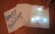 Carte de voeux avec LED de Chibitronics de vacances