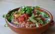 Salade de melon d’eau avec Ajo Blanco (Gaspacho blanc espagnol) et Kombucha