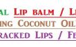 Baume à lèvres naturel / rouge à lèvres à l’aide d’huile de noix de coco au talon les lèvres gercées ou talons fendillés. 