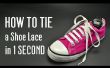 Comment nouer un lacet de chaussure en 1 seconde. Très rapide ! 