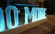 LED Backlit 'DO MORE' Sign