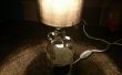 Recyclage d’une bouteille dans une lampe