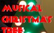 Comédie musicale activée lumière arbre de Noël